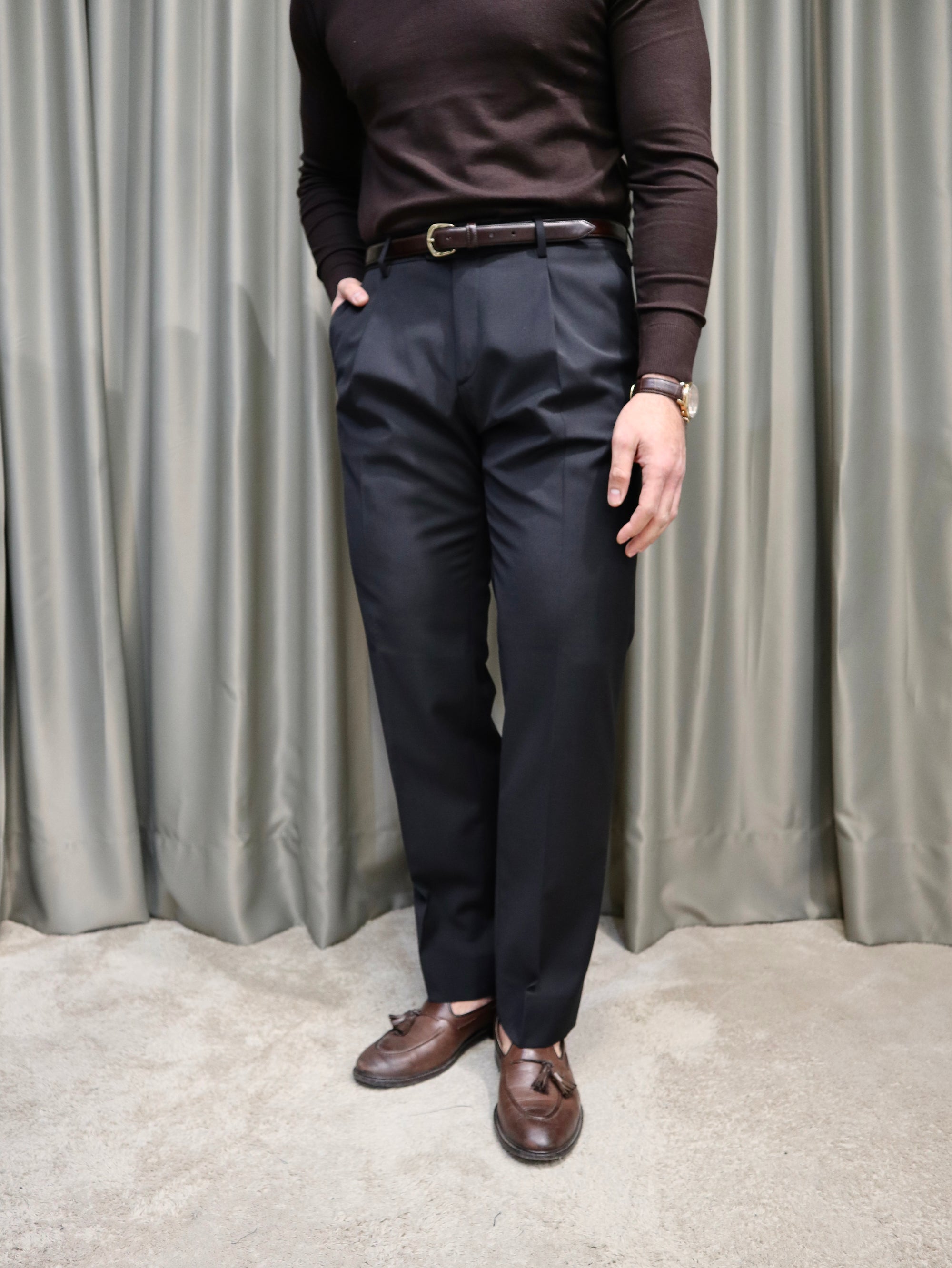 Pantalone sartoriale in lana mod Class