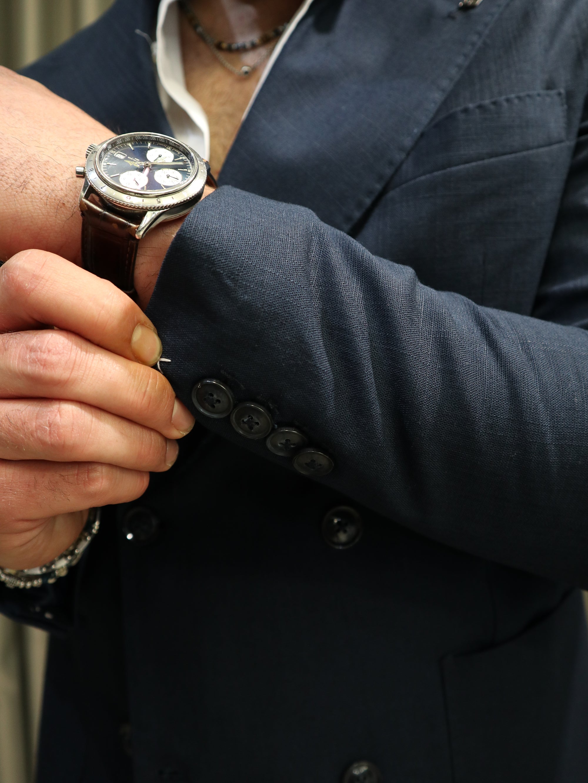 Giacca Doppio petto in misto lino