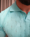 Polo in maglia traforata 100% Cotone extra fine