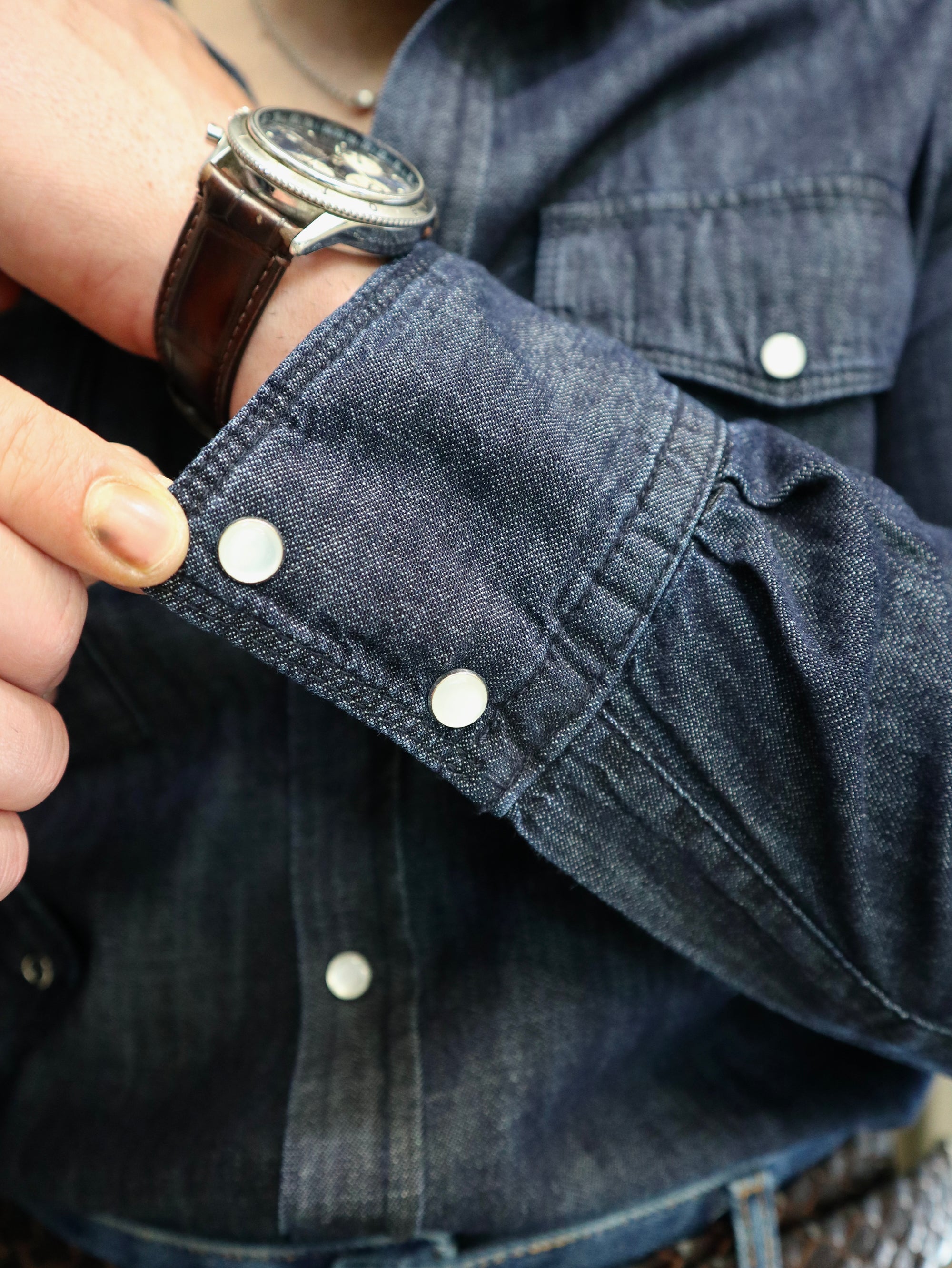 Camicia Western Denim Giapponese