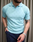 Polo in maglia traforata 100% Cotone extra fine