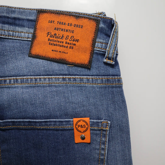 Jeans slim Patrick & Son lav blu chiaro