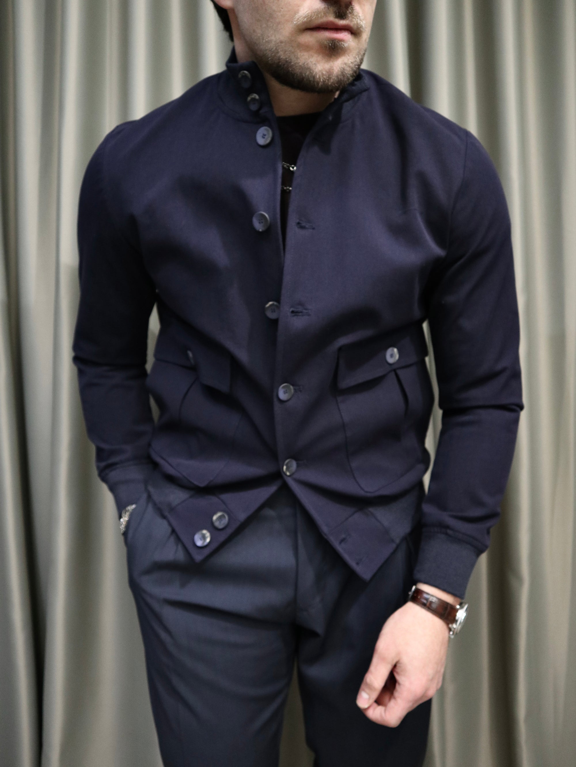 Bomber Sartoriale in Cotone