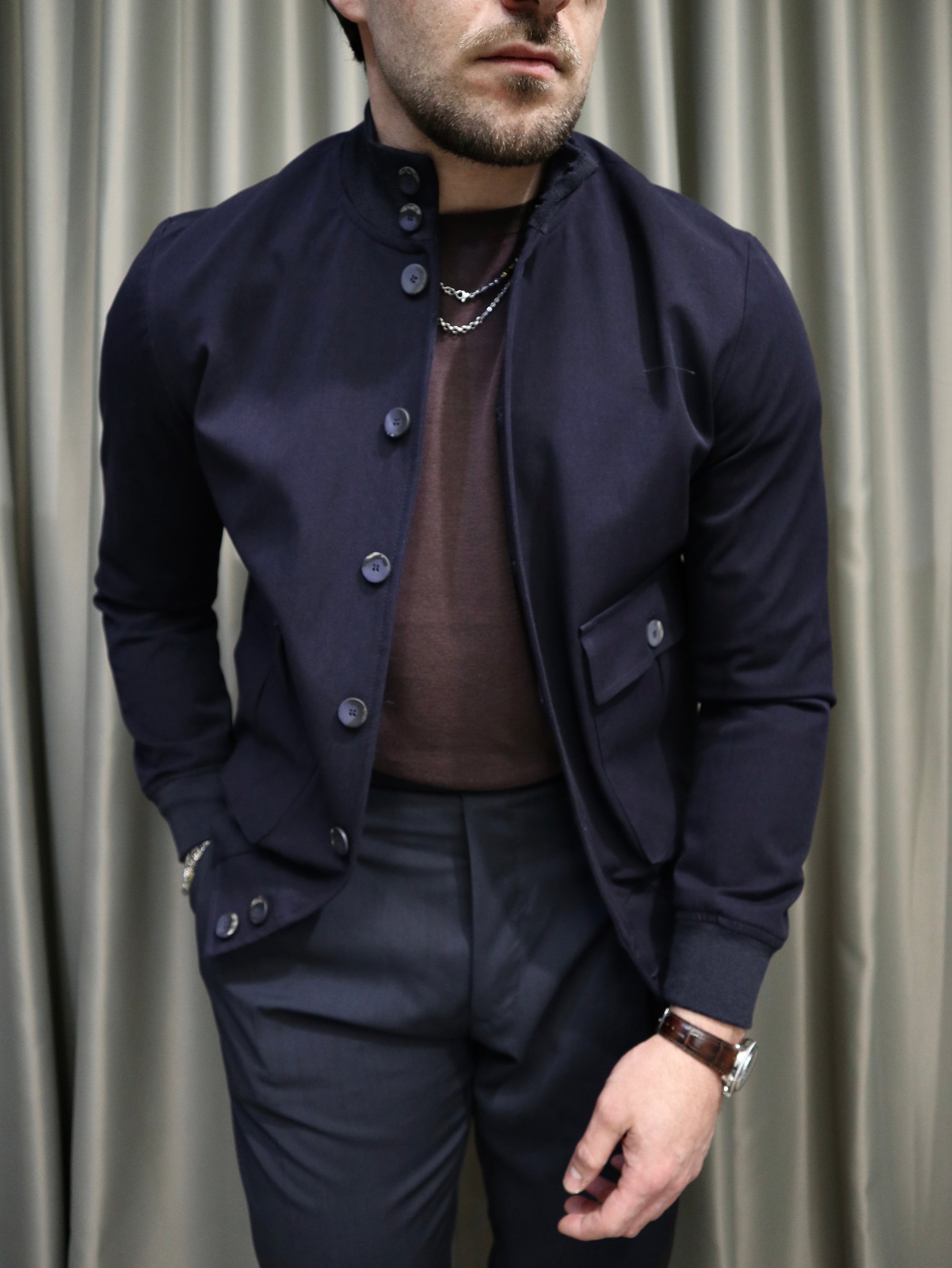 Bomber Sartoriale in Cotone