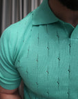 Polo in maglia traforata 100% Cotone extra fine
