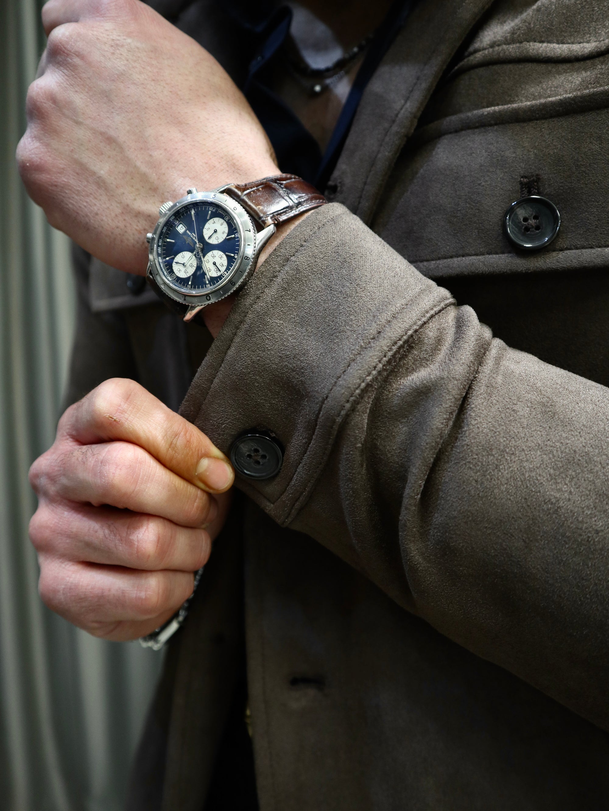 Giacca Sahriana scamosciata