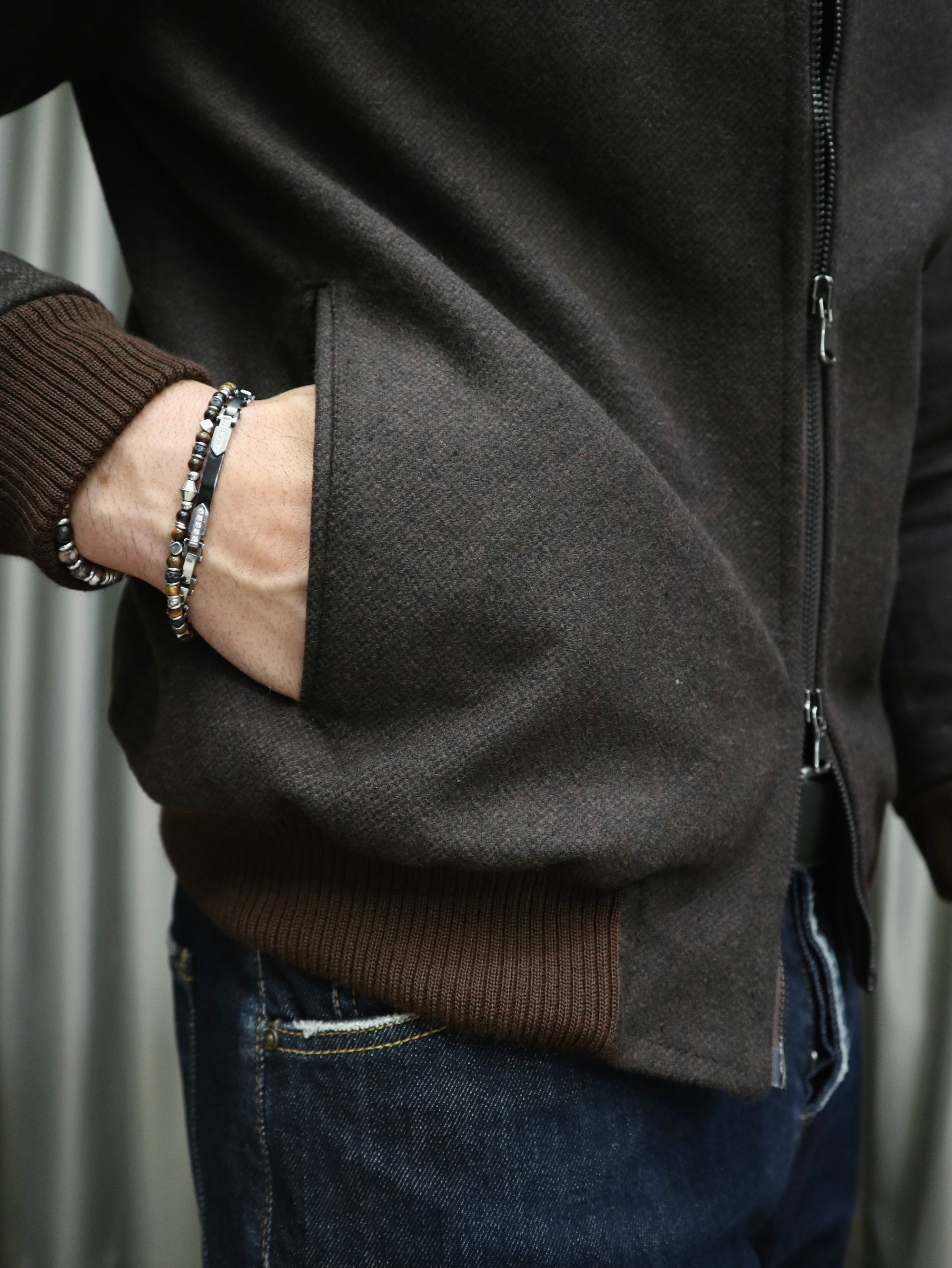 Bomber in panno Sartoriale