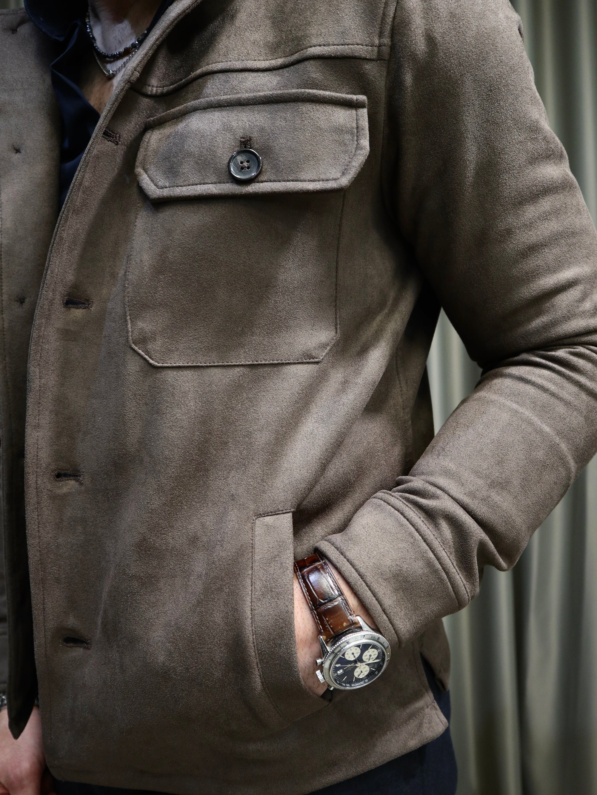 Giacca Sahriana scamosciata