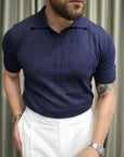Polo in maglia traforata 100% Cotone extra fine