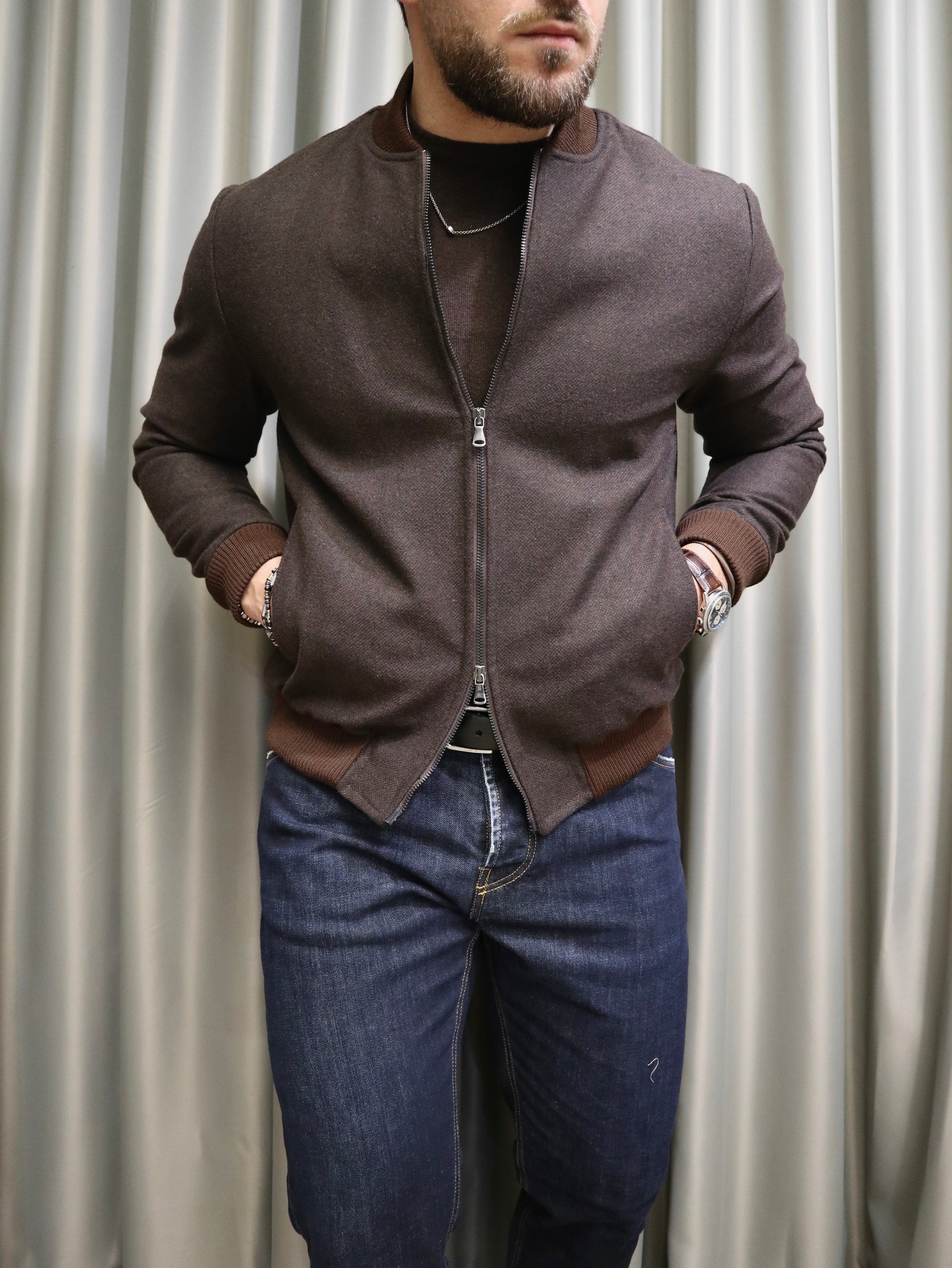 Bomber in panno Sartoriale