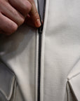 Bomber in panno a coste