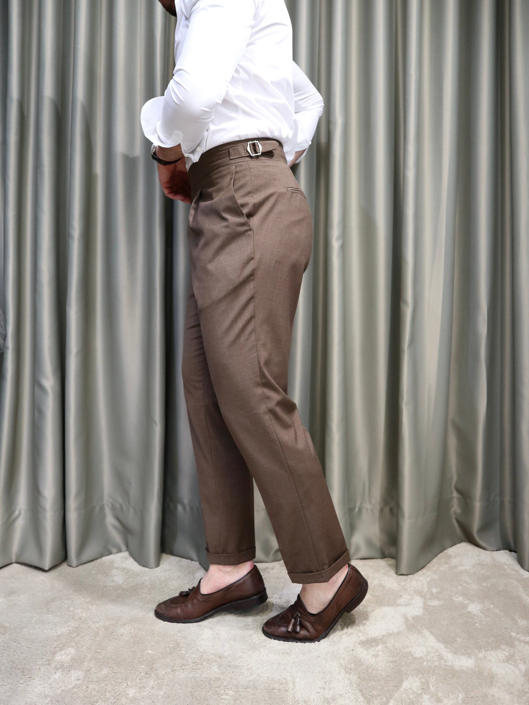 Pantalone wild in fresco lana