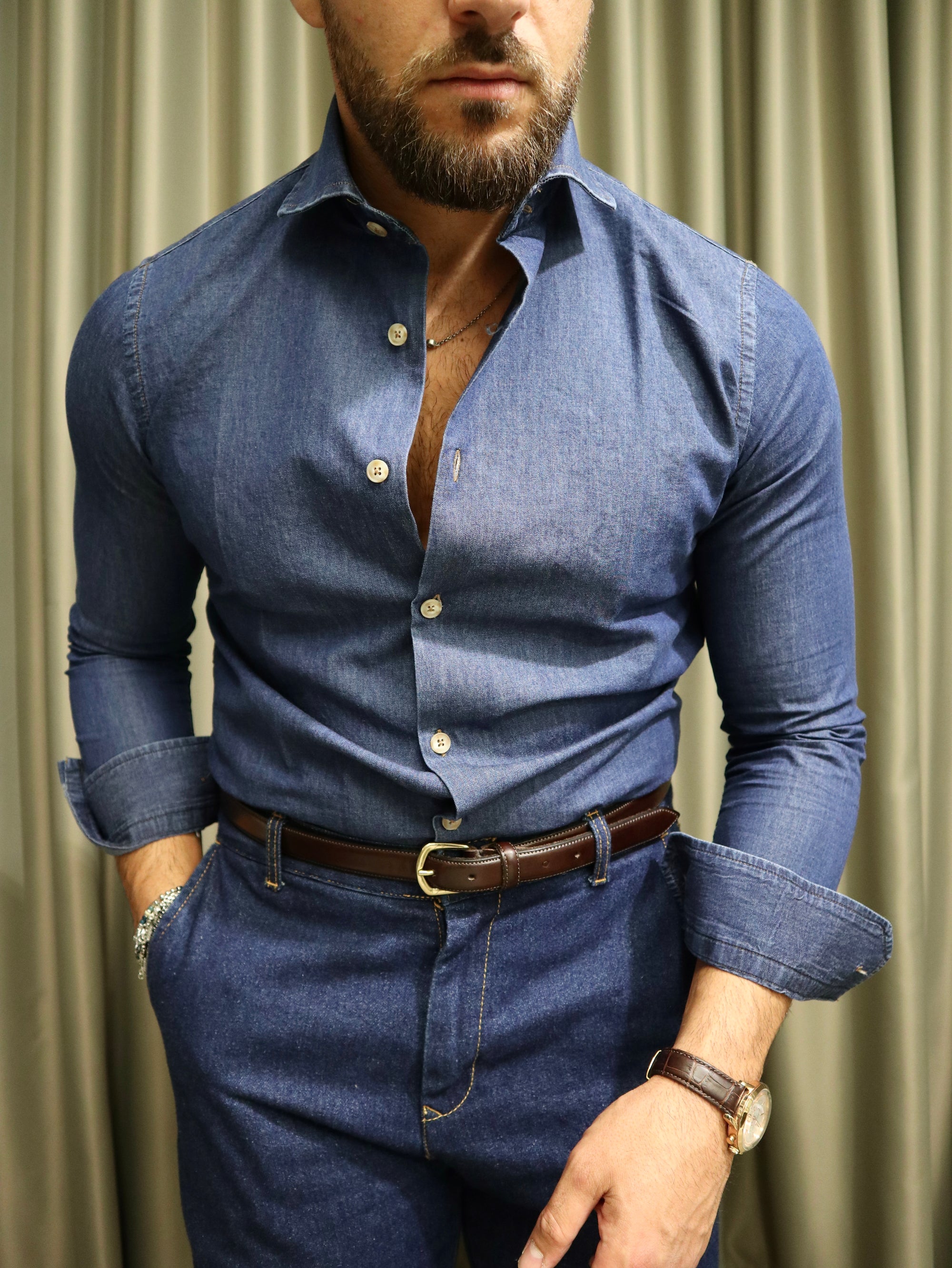 Camicia Denim lavato