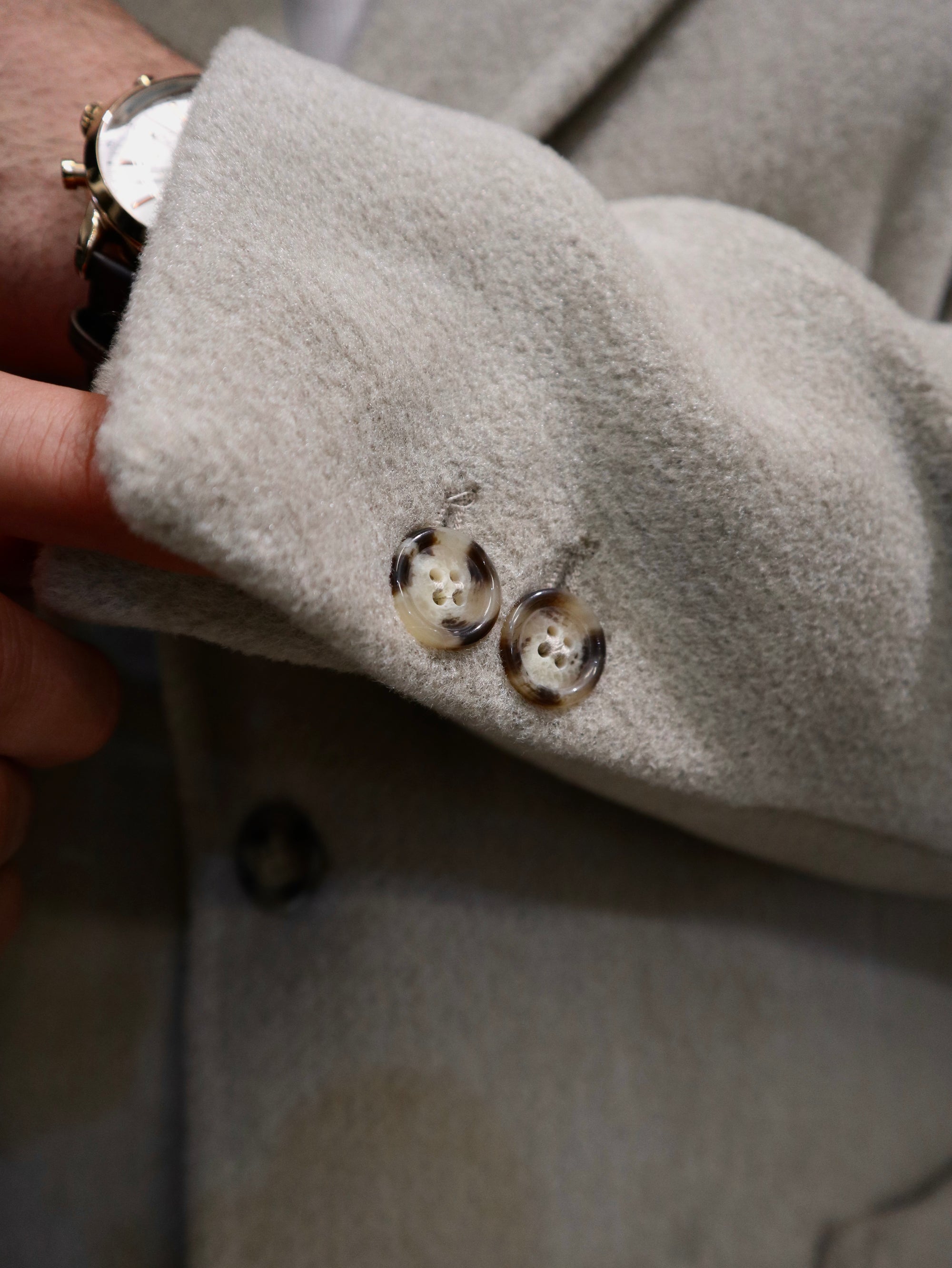 Cappotto Old Monopetto in misto lana