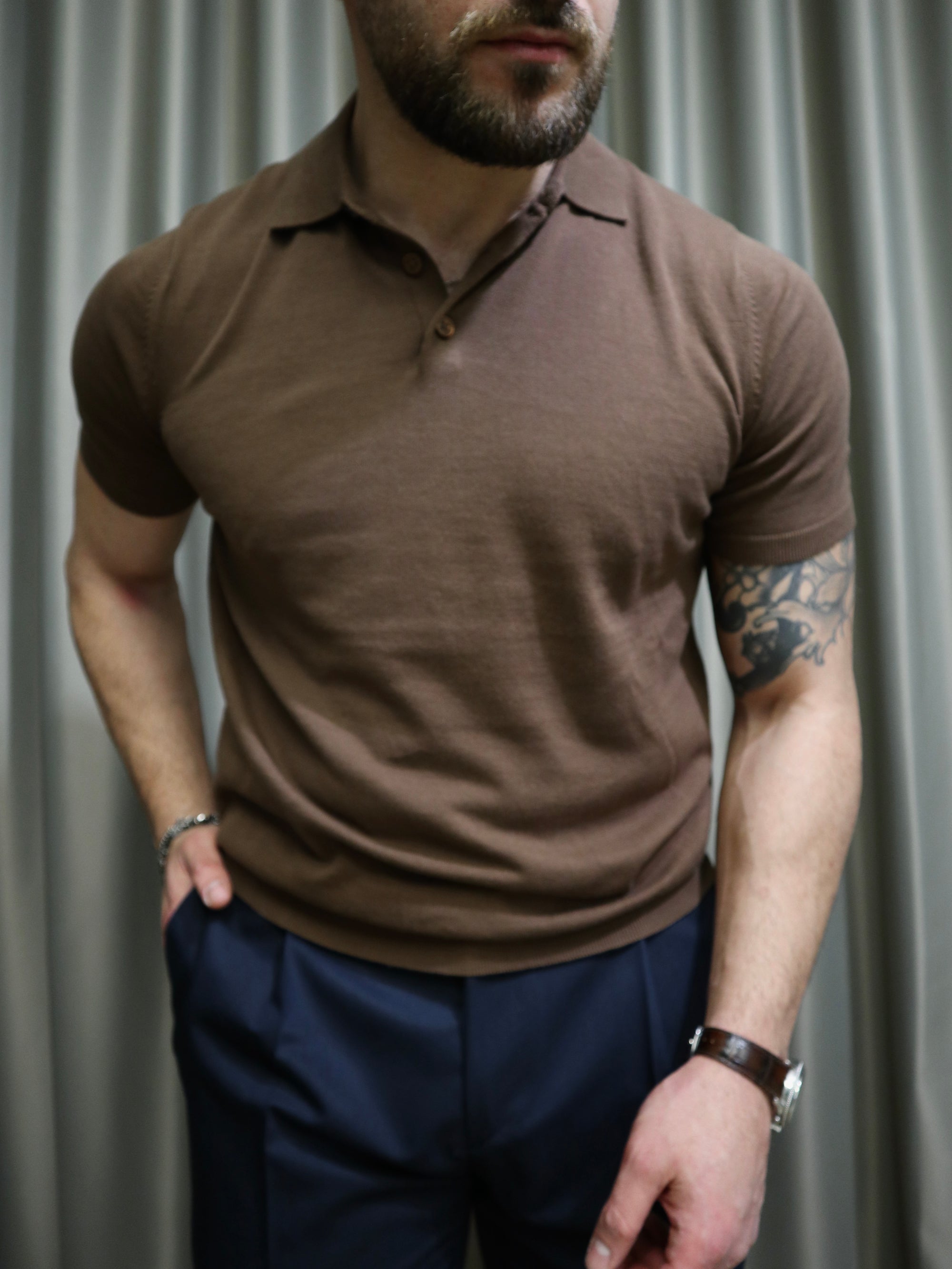 Polo in filo 100% cotone extra fine