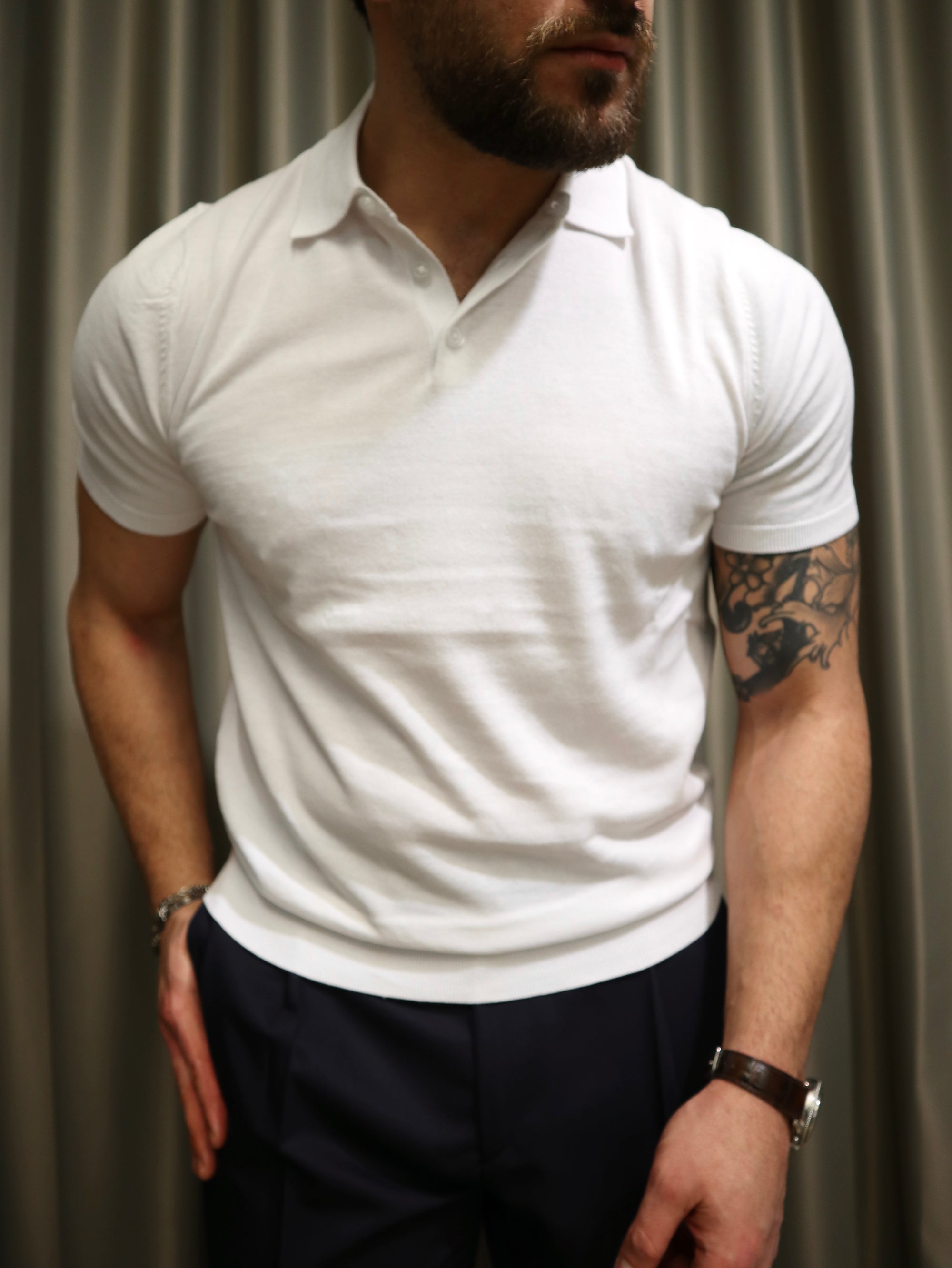 Polo in filo 100% cotone extra fine