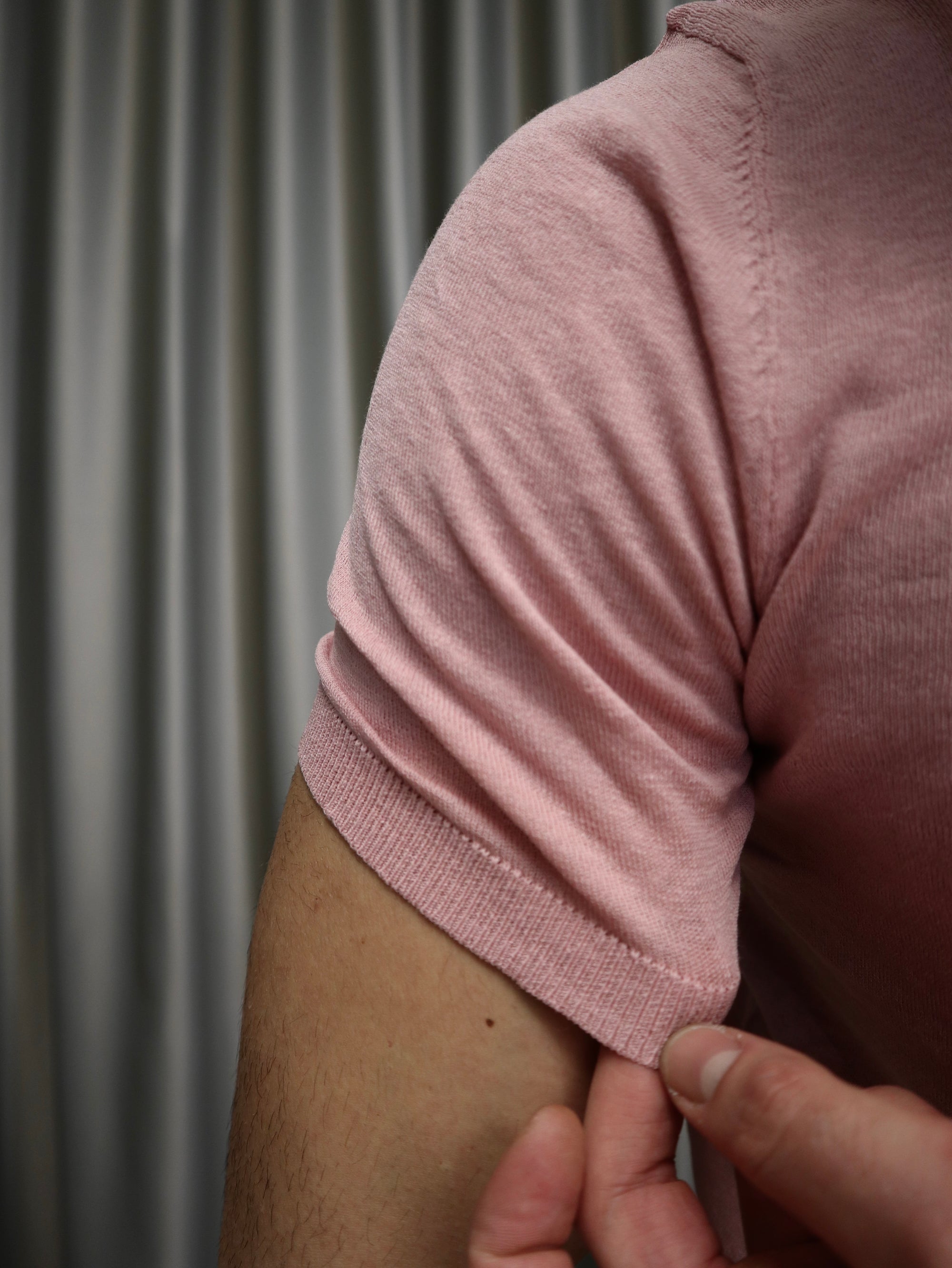 Polo in maglia lino e cotone