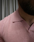 Polo in maglia lino e cotone