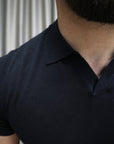 Polo in maglia lino e cotone