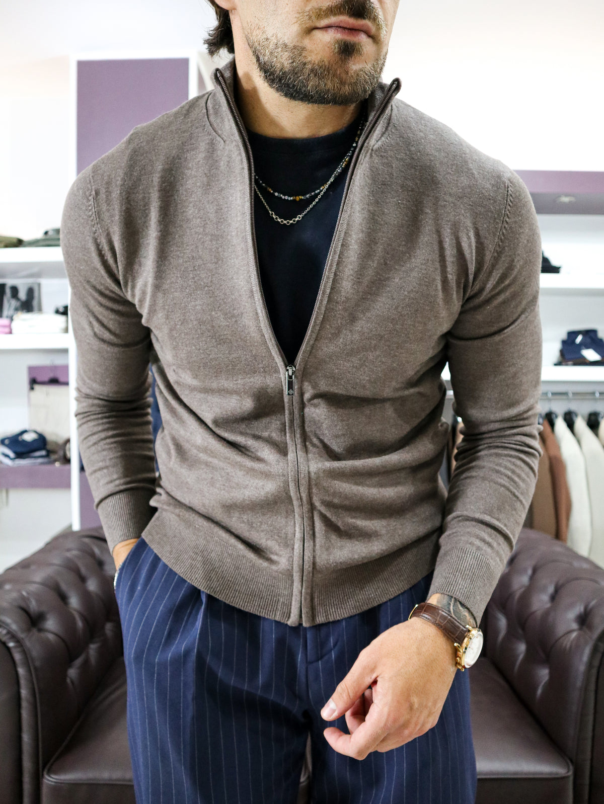Maglia full zip
