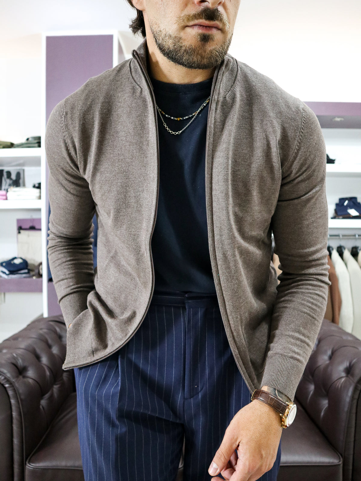 Maglia full zip