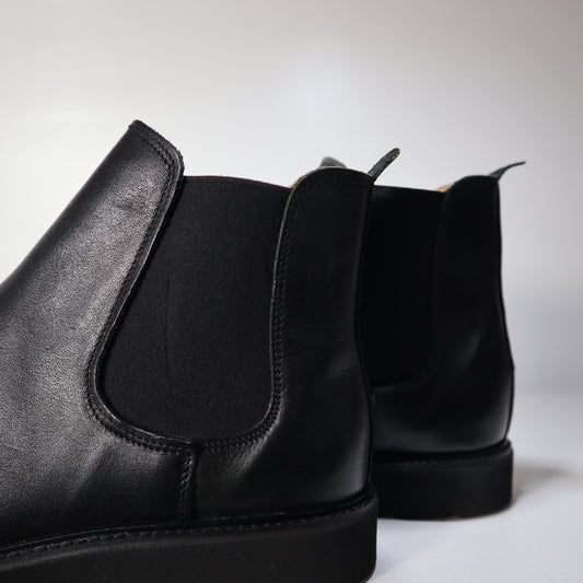 Chelsea boots in pelle nera