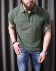 Polo basic verde militare