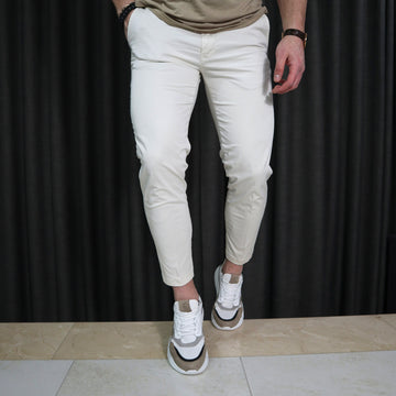 Pantalone chino panna Patrick & Son